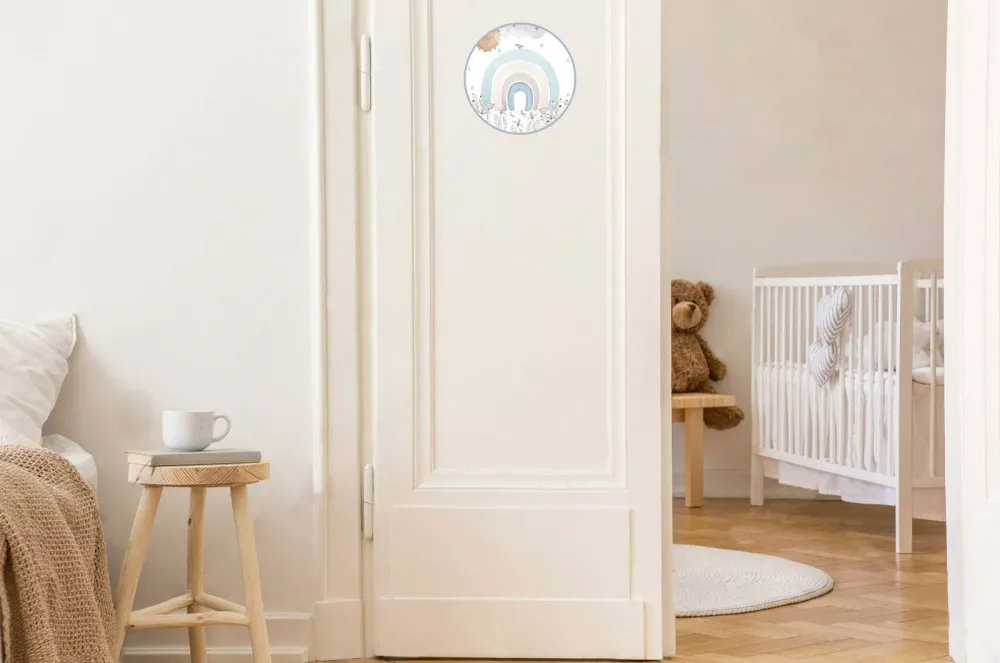 ARCOÍRIS AZUL Placa para puerta de vinilo Il Mondo di Alex