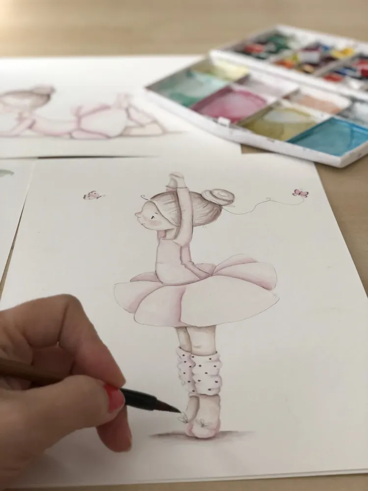 BAILARINAS II Póster autoadhesivo Il Mondo di Alex