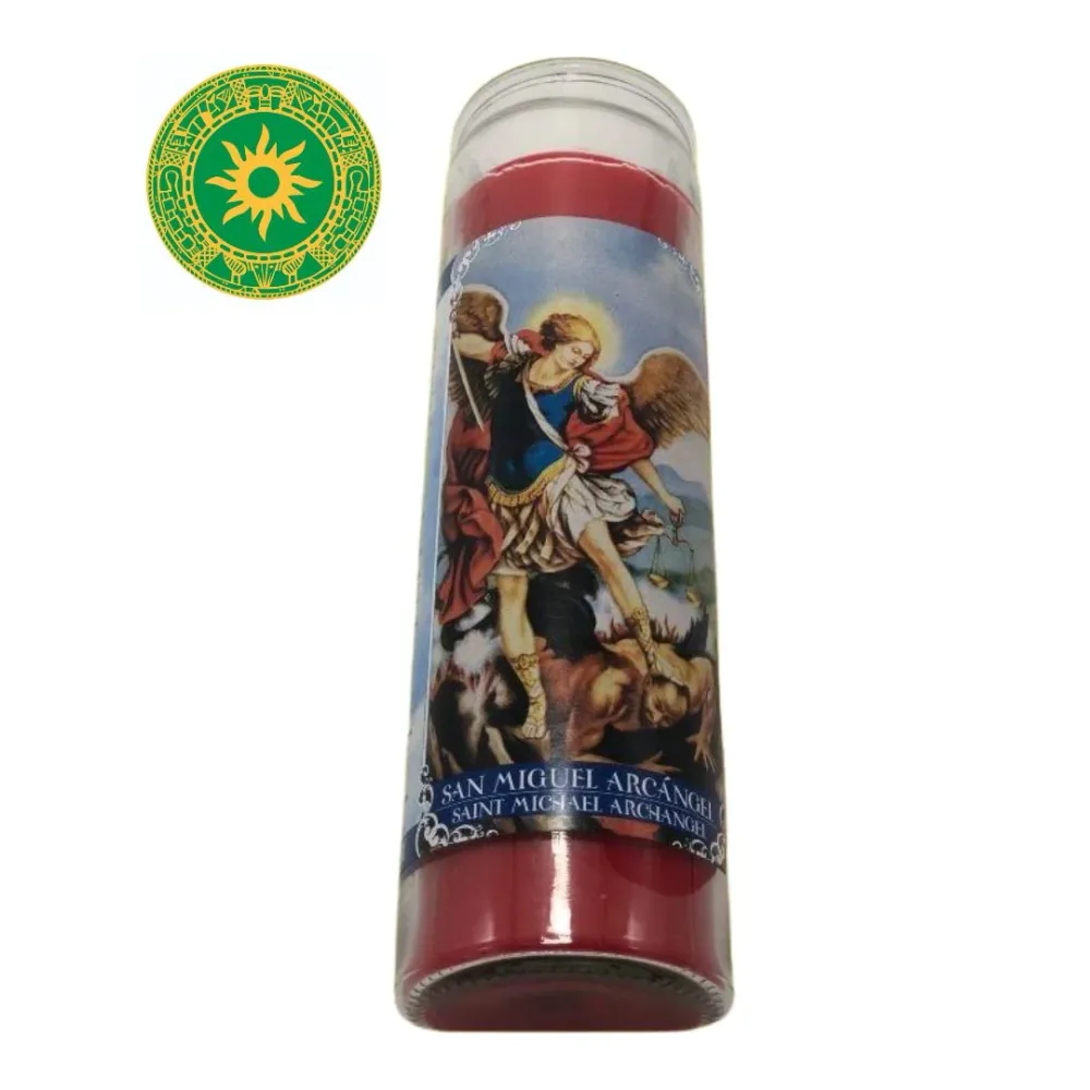 8” CANDLE SAINT MICHAEL ARCHANGEL INSHE MIAMI