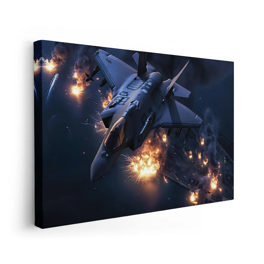 Jet Volando Combate Poster