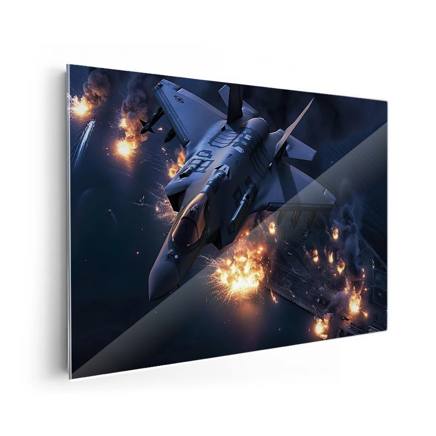 Jet Volando Combate Poster