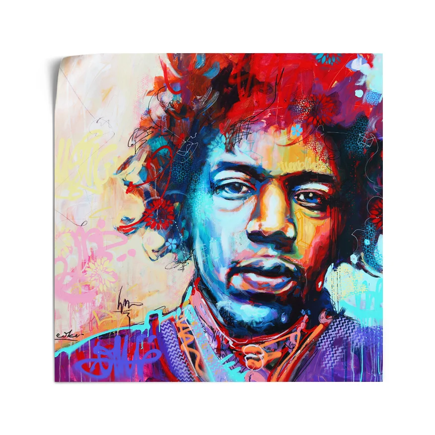 Jimi Hendrix Retrato Poster