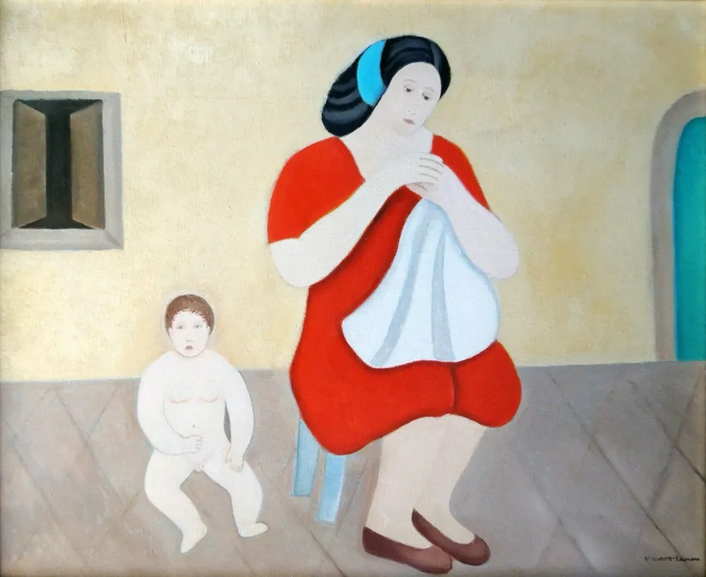 Juan Navarro Ramón - Mujer con niño