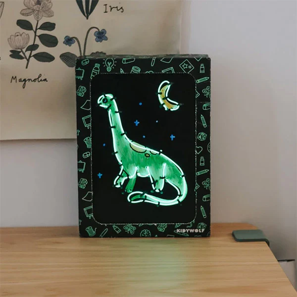 Kit Decoración Pared Iluminada KidyNeon Verde Kidywolf