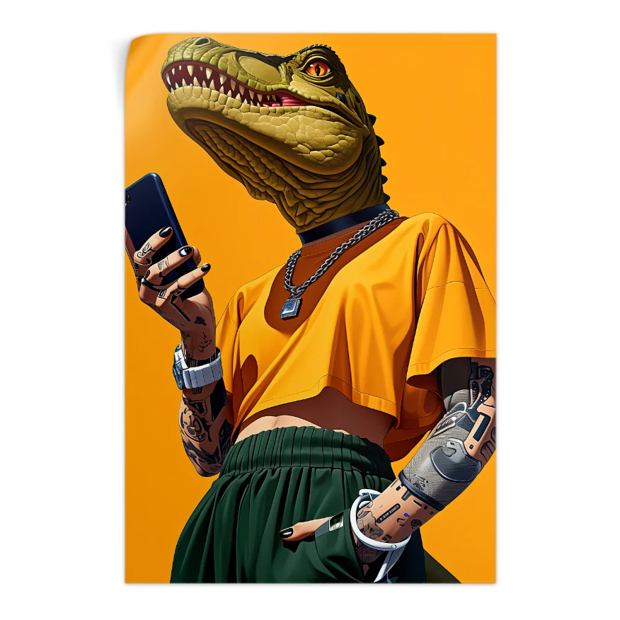 Lagarto Celular Poster
