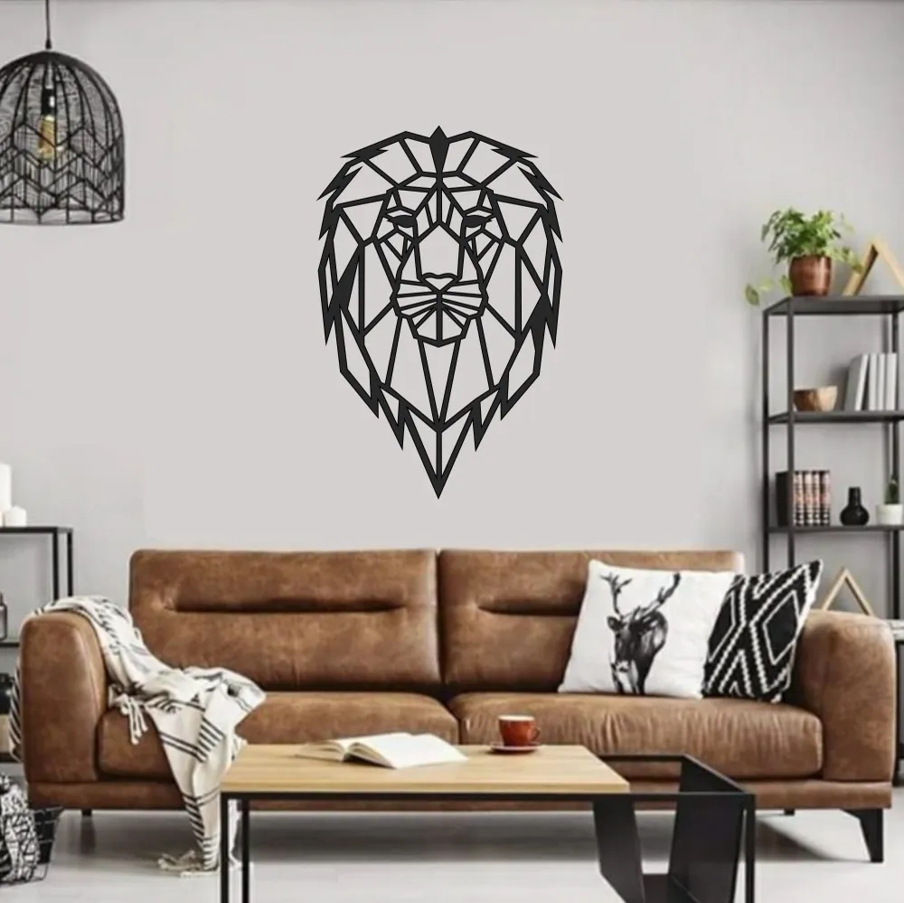 Leon Geometrico sin pintar