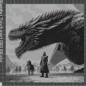 Lámina dragón Rhaegal