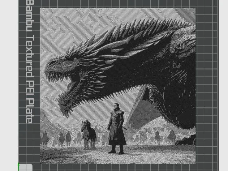 Lámina dragón Rhaegal