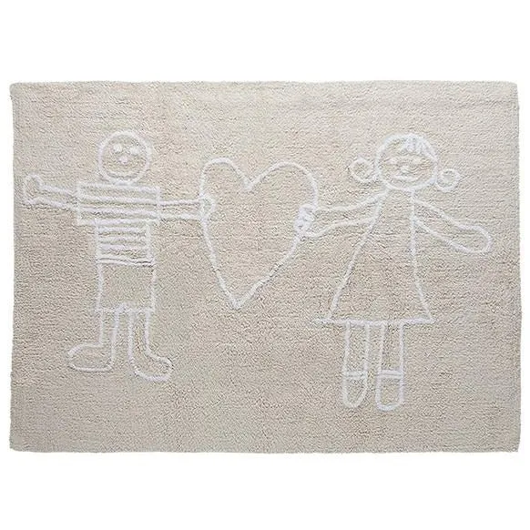 ALFOMBRA INFANTIL SOLIDARIA BEIGE LORENA CANALS
