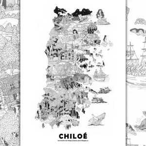 Mapa de Chiloé Ilustrado - Lámina MAPPIN