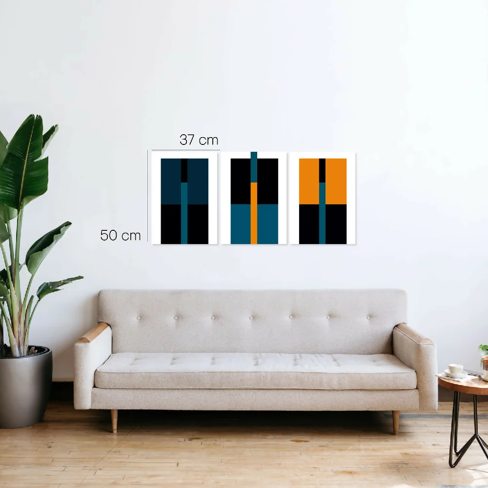 Triptico Nordic Geometric 37 cm × 50 cm Marketplace - GD