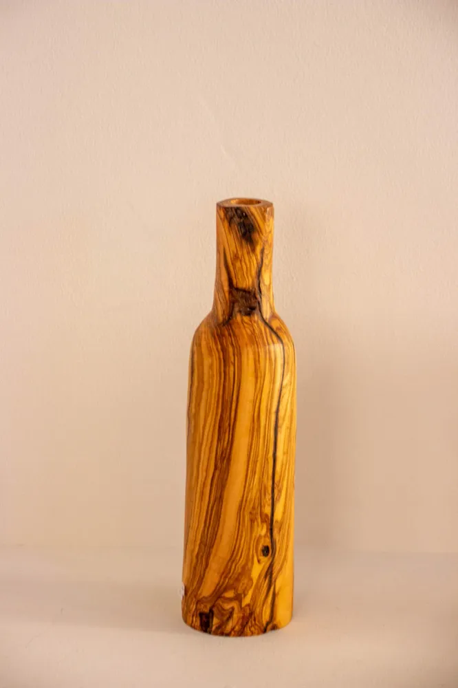 Jarrón Martín 01 de madera de olivo MARTÍN