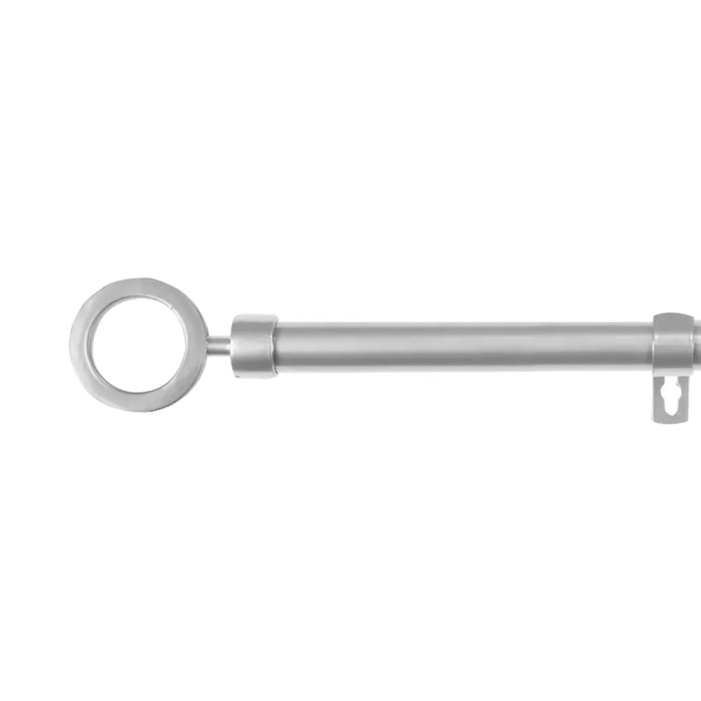 Barra De Cortinas Universal Extensible Metal Aro. Gris MERCURY HOME