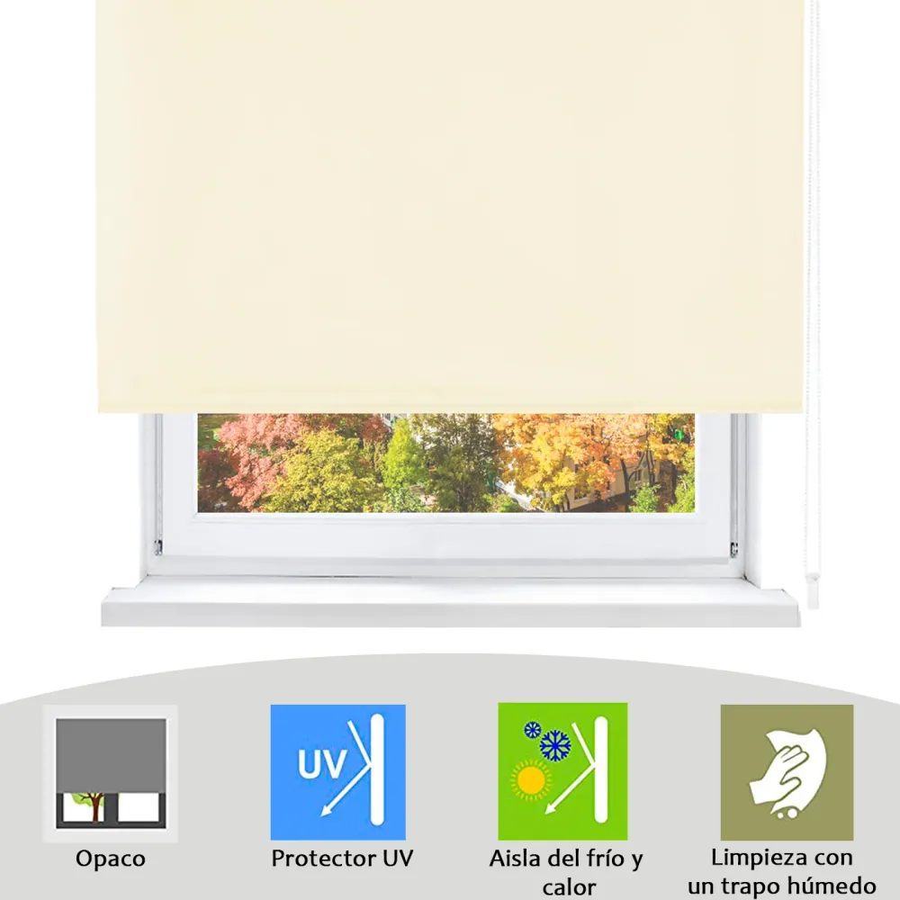 Estor enrollable opaco- Beige MERCURY HOME