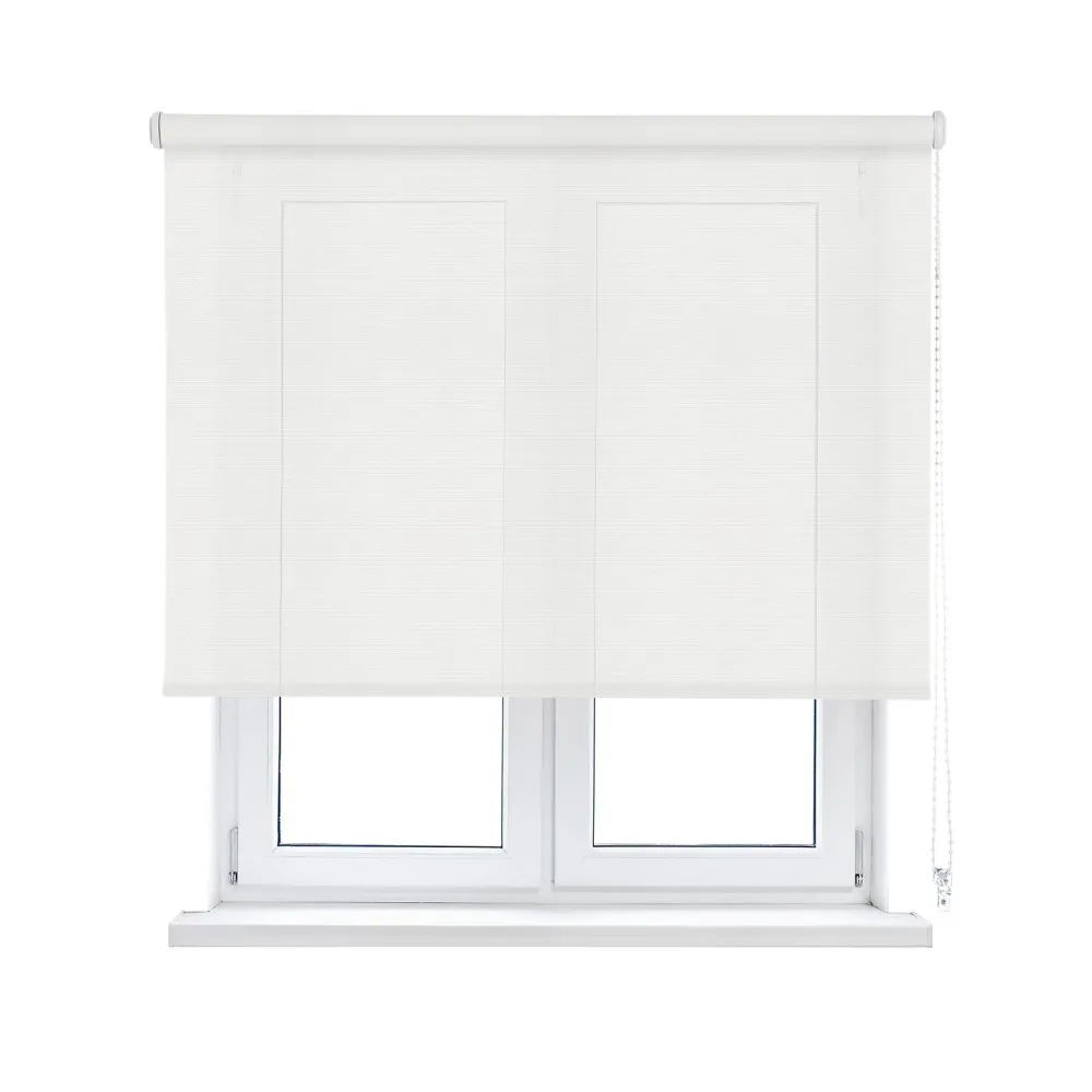 Estor Enrollable Screen Apertura 5% Translúcido- Blanco MERCURY HOME