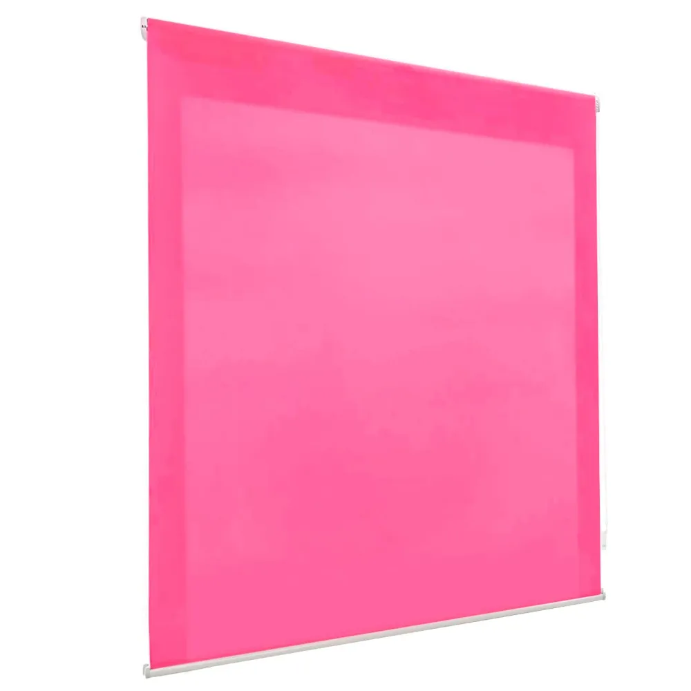Estor Enrollable Translúcido Liso Rosa MERCURY HOME