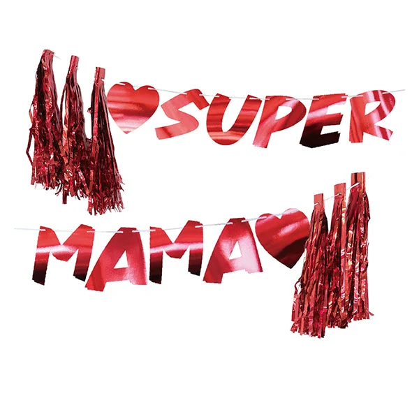 Banner Tassel Super Mama 25X300 Cms Mi tienda