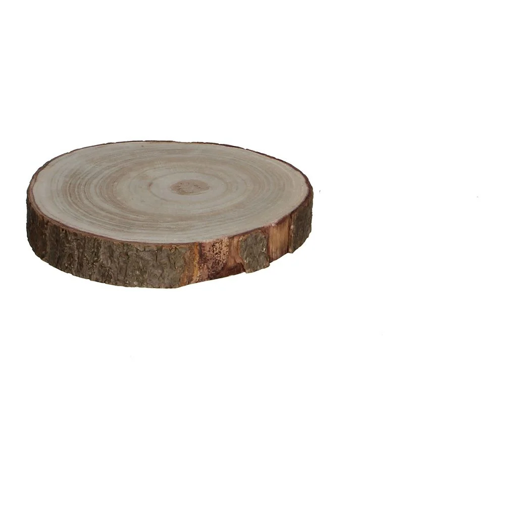 BASE DECORATIVA TRONCO DE MADERA Ø20 x 3 cm MICA DECORATIONS