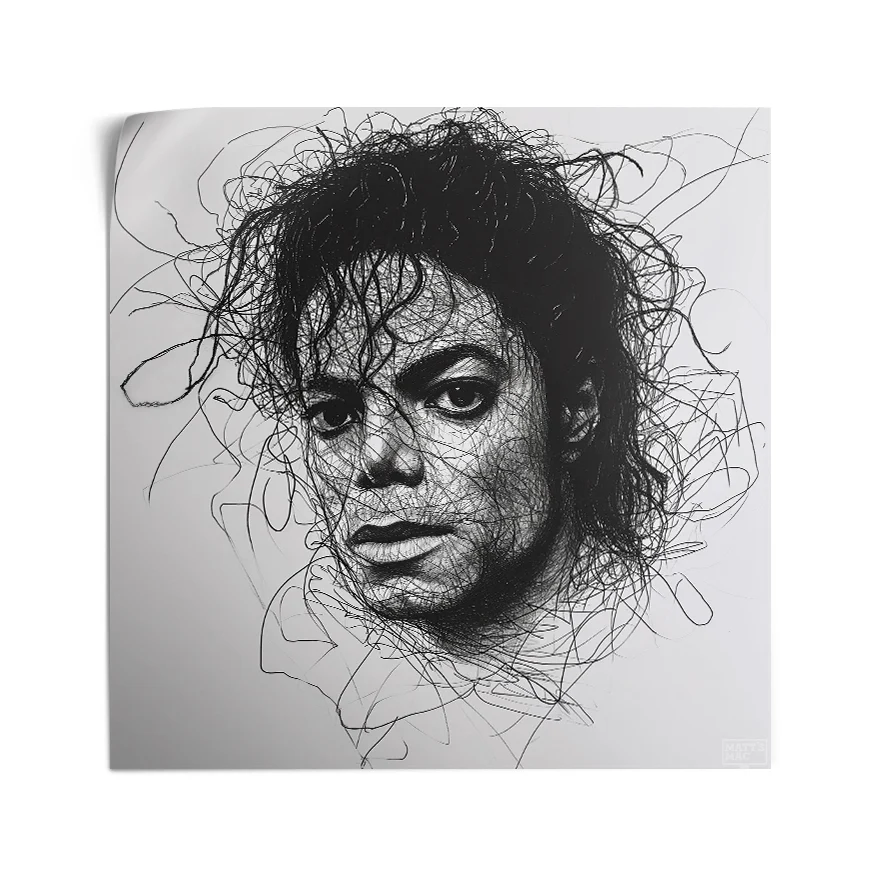 Michael Jackson Líneas Poster