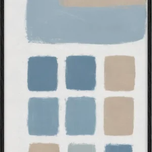 Muted Mosaic Minimal Brushstokes