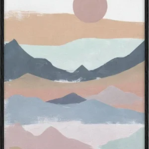 Muted Valleys Minimal Brushstokes