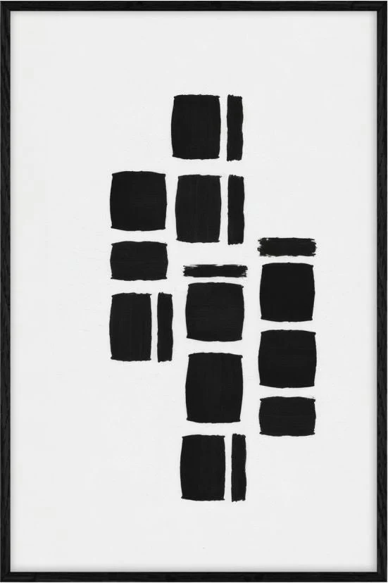 Rhythmic Grid Minimal Brushstokes