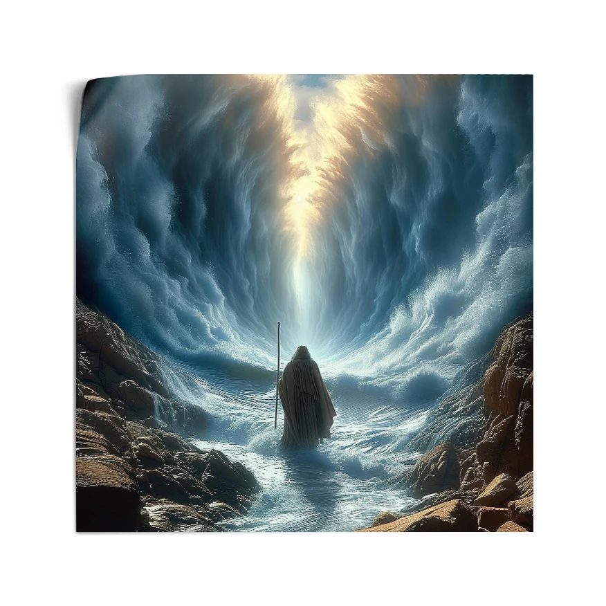 Moises Cruzando Mar Rojo Poster
