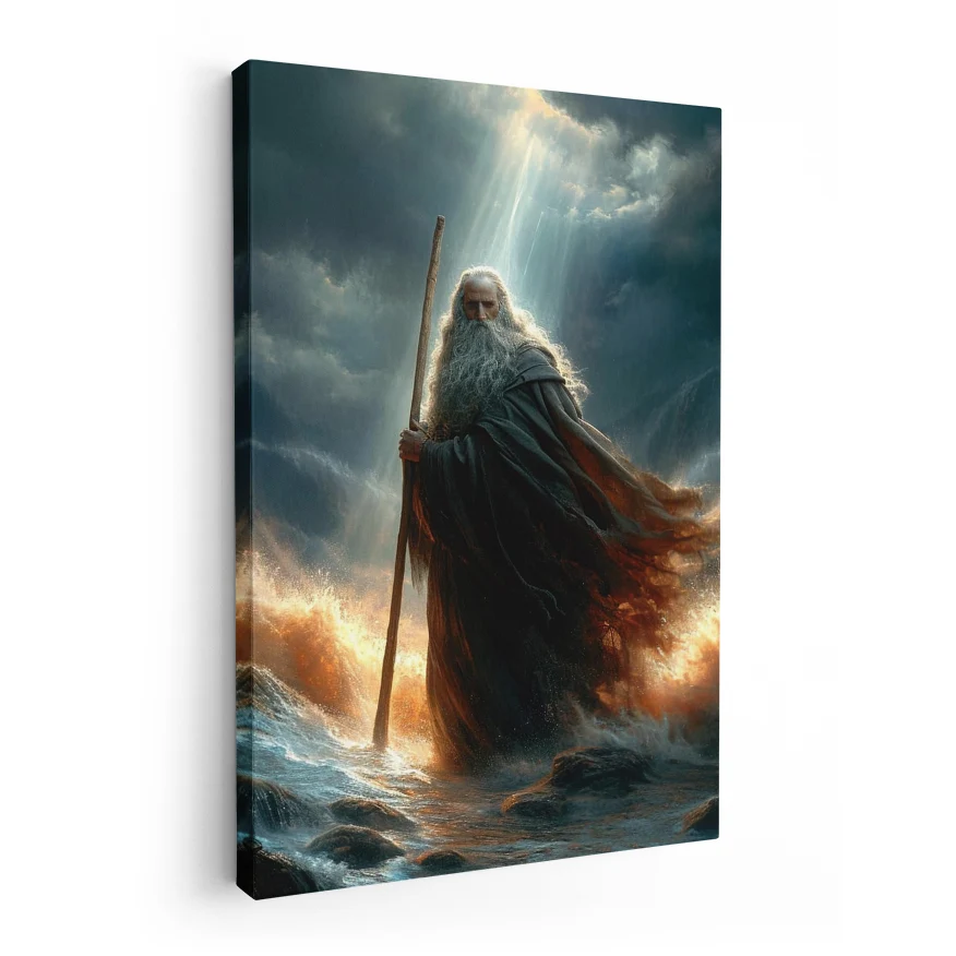 Moises En El Mar Poster