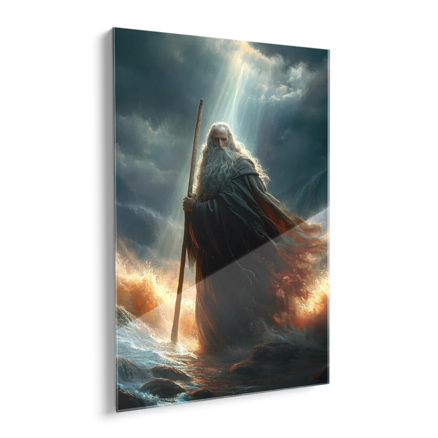 Moises En El Mar Poster