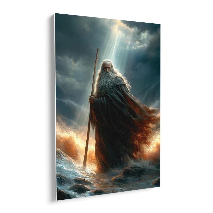 Moises En El Mar Poster