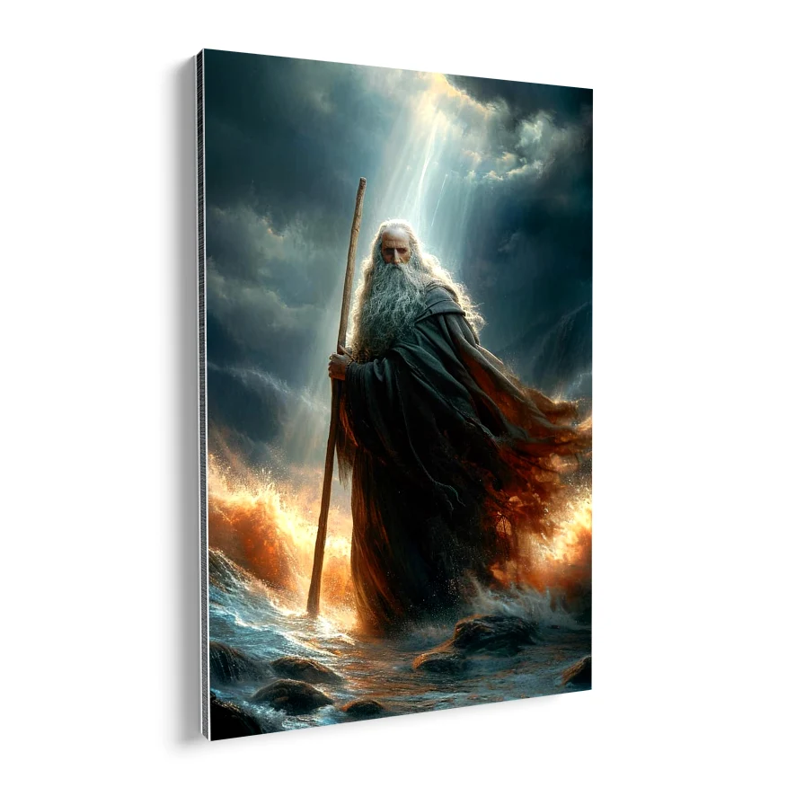 Moises En El Mar Poster