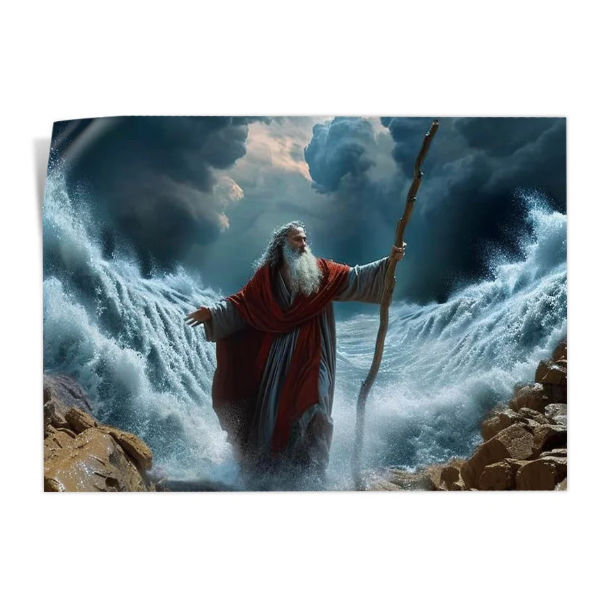 Moisés Cruzando El Mar Rojo Poster