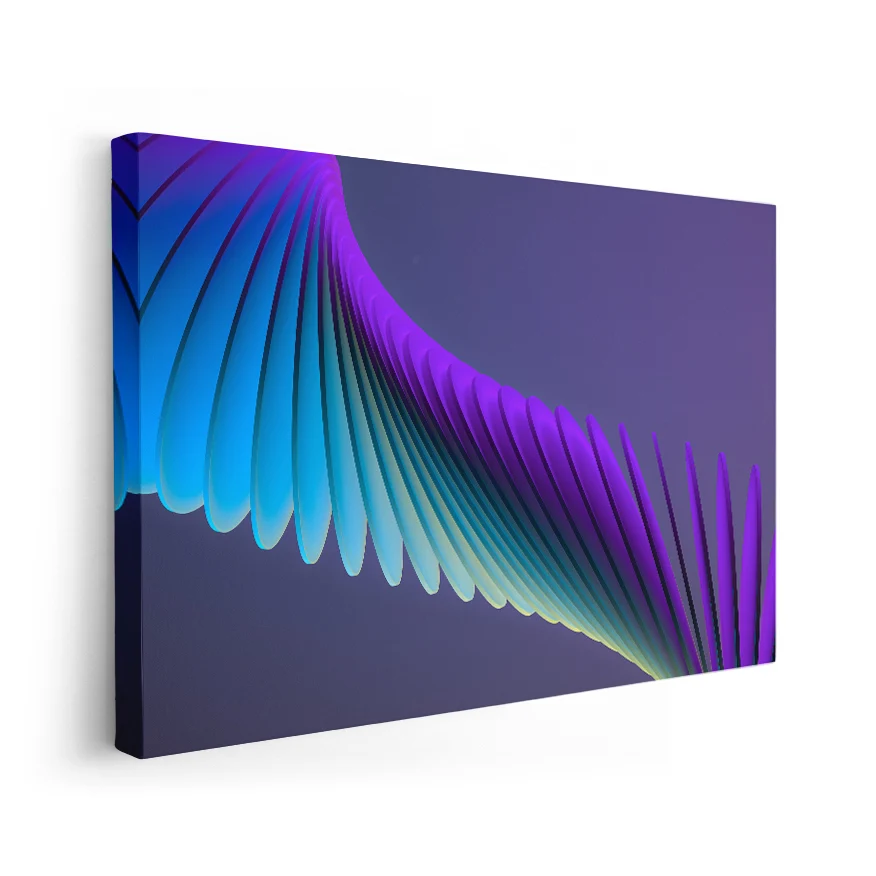 Morado y Azul Poster