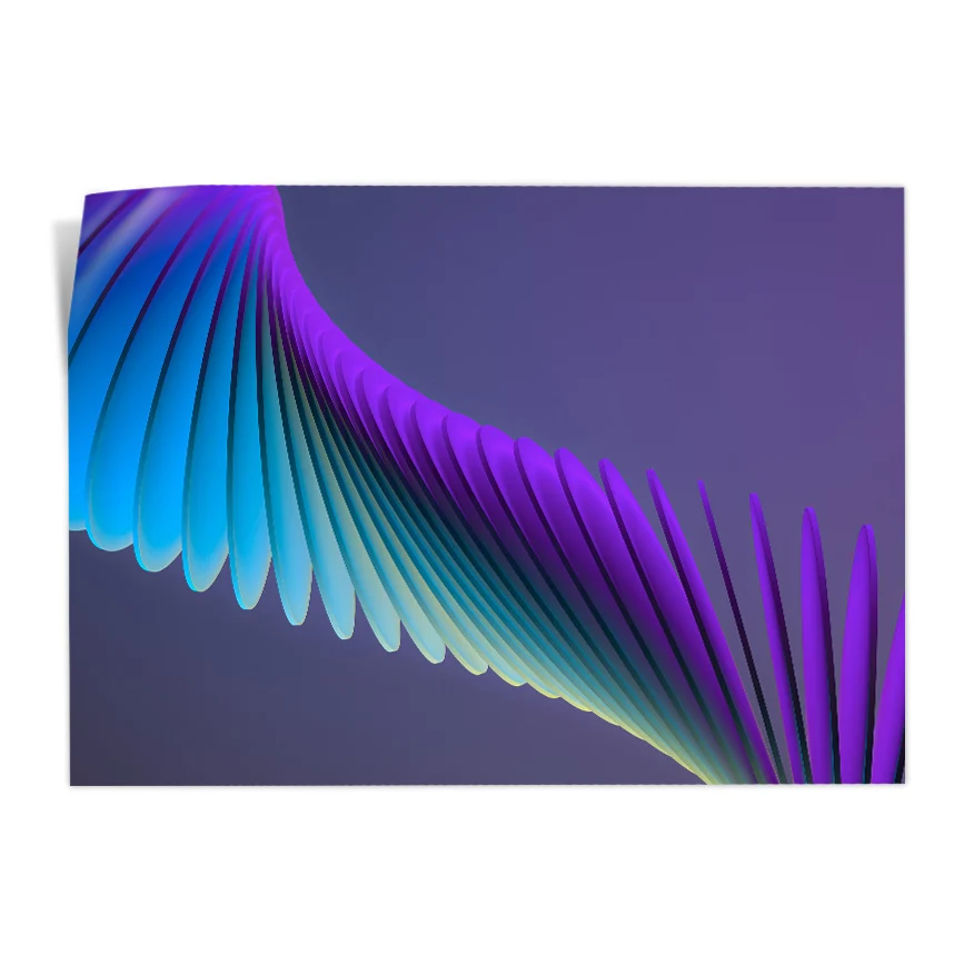Morado y Azul Poster