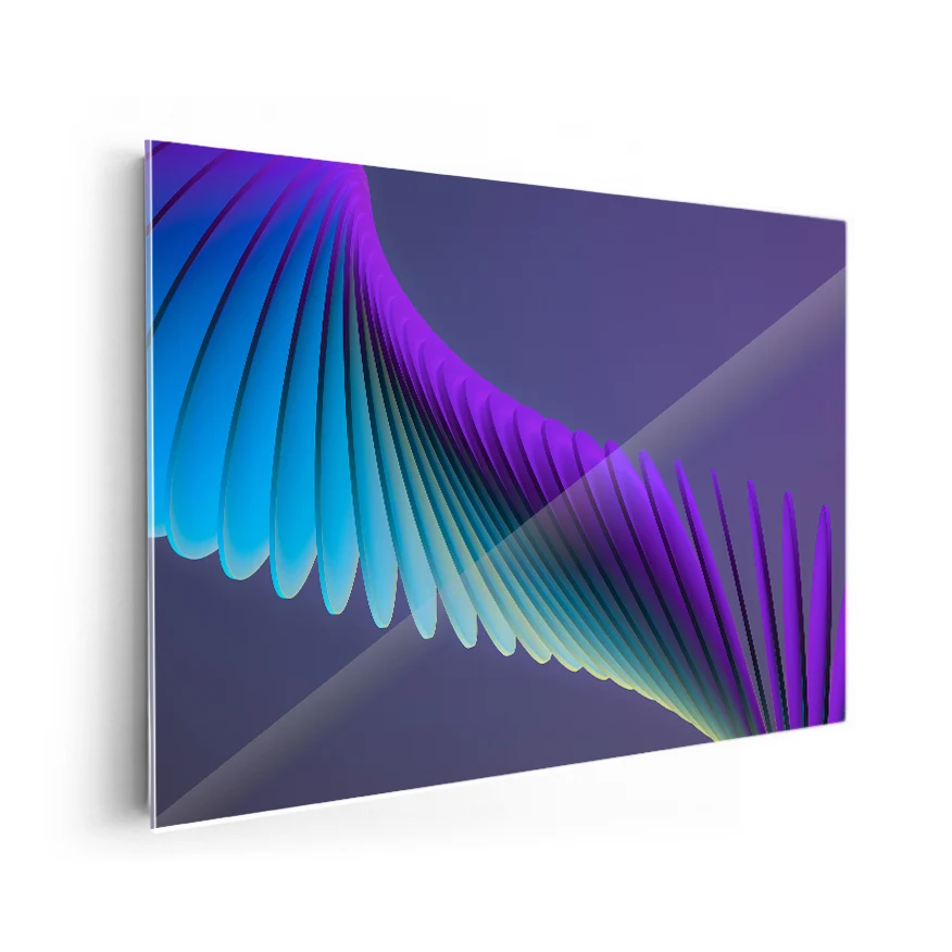 Morado y Azul Poster
