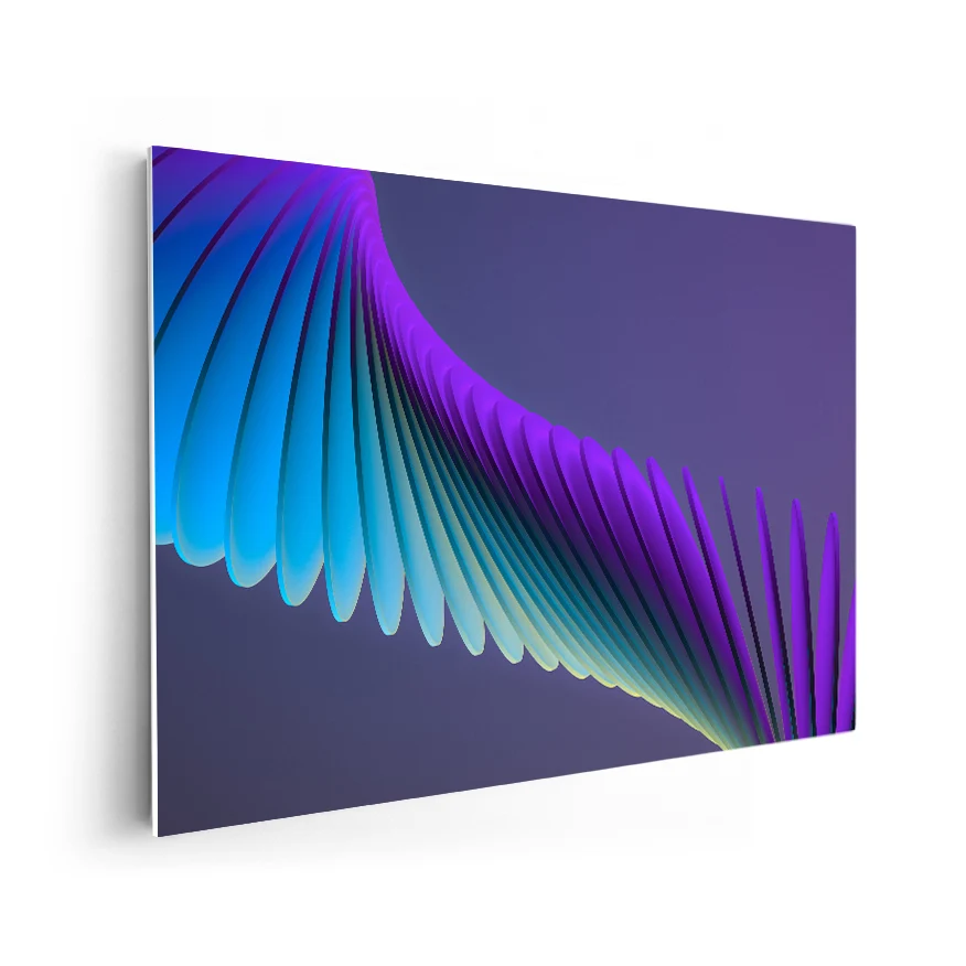 Morado y Azul Poster