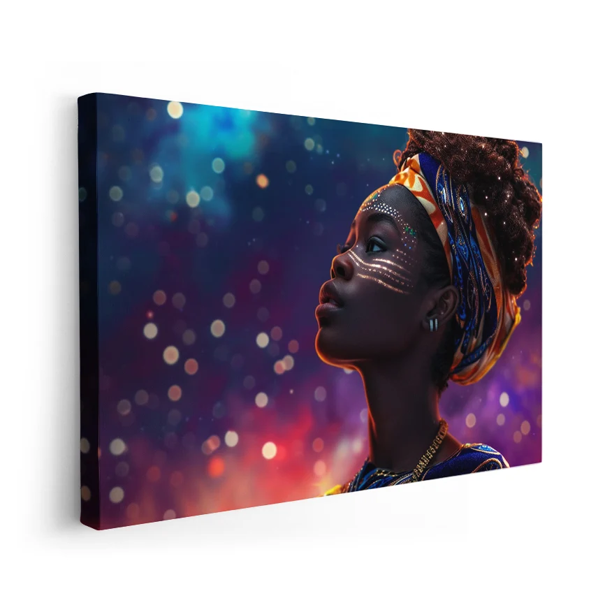 Mujer Africana Noche Poster