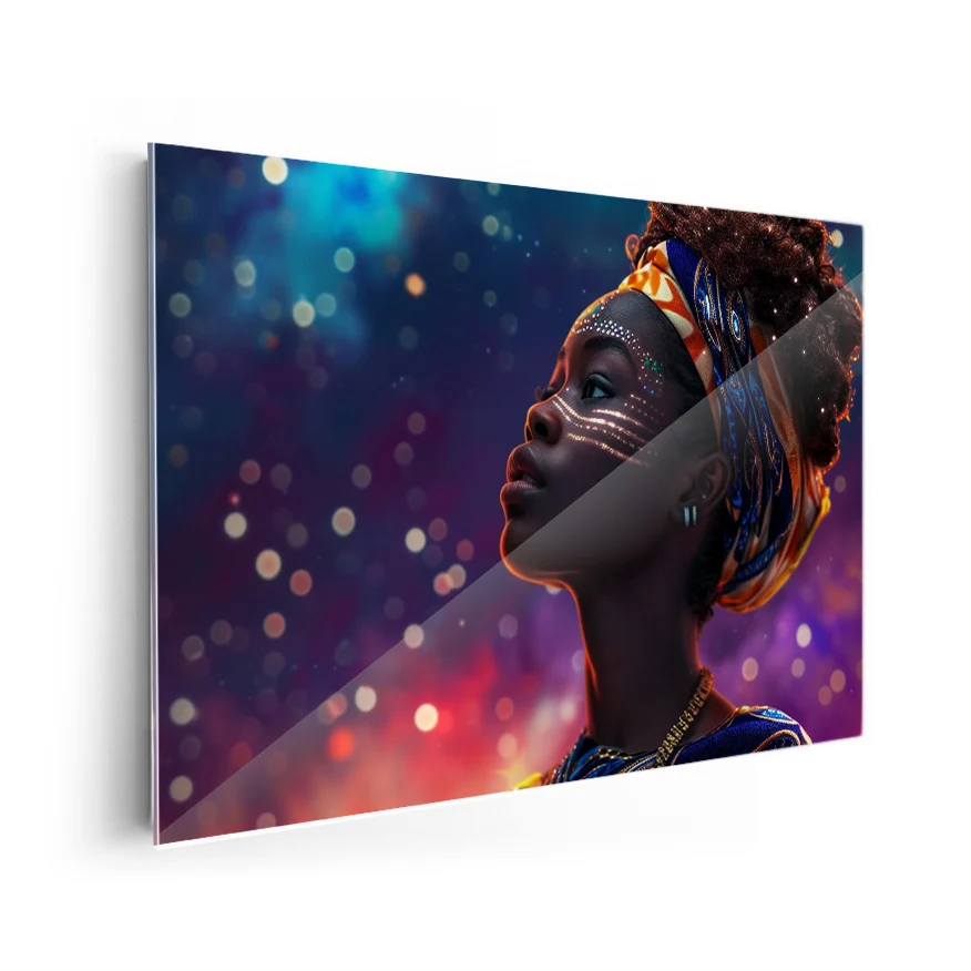 Mujer Africana Noche Poster