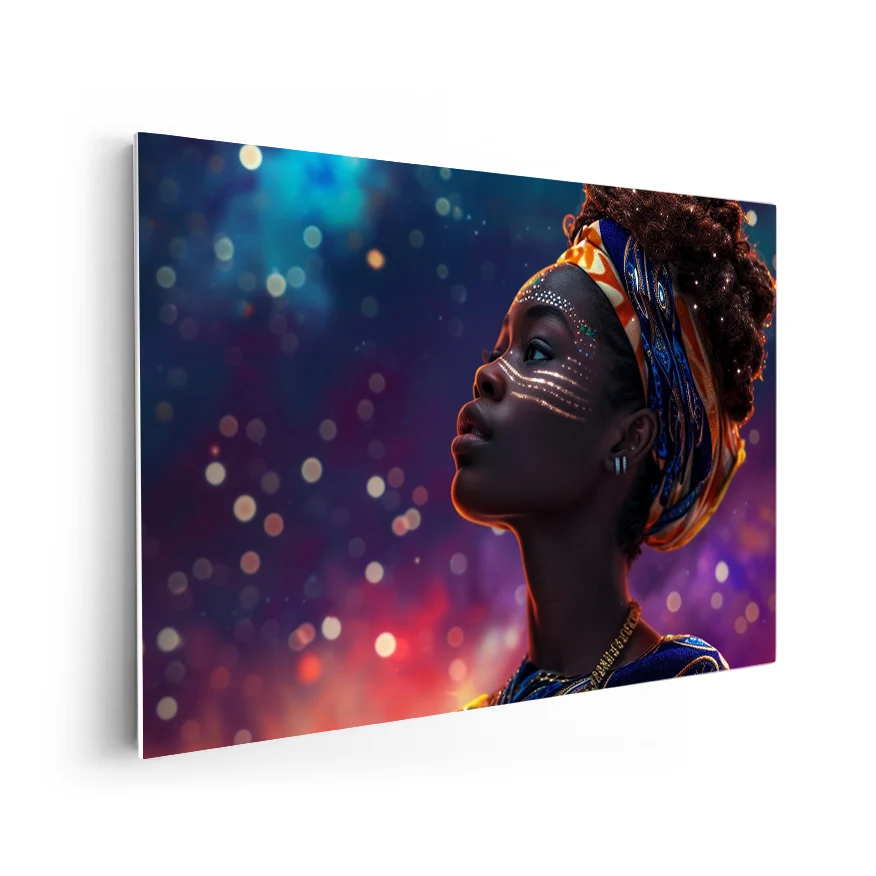 Mujer Africana Noche Poster