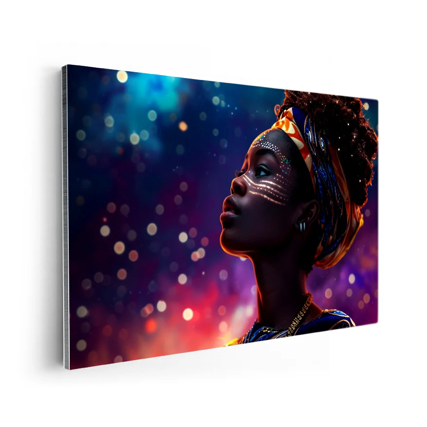 Mujer Africana Noche Poster
