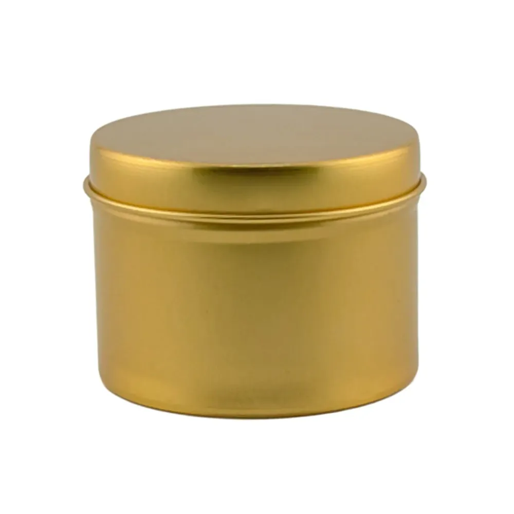 125ml - Tokio Lata de Aluminio Recto para velas - Dorado My Store