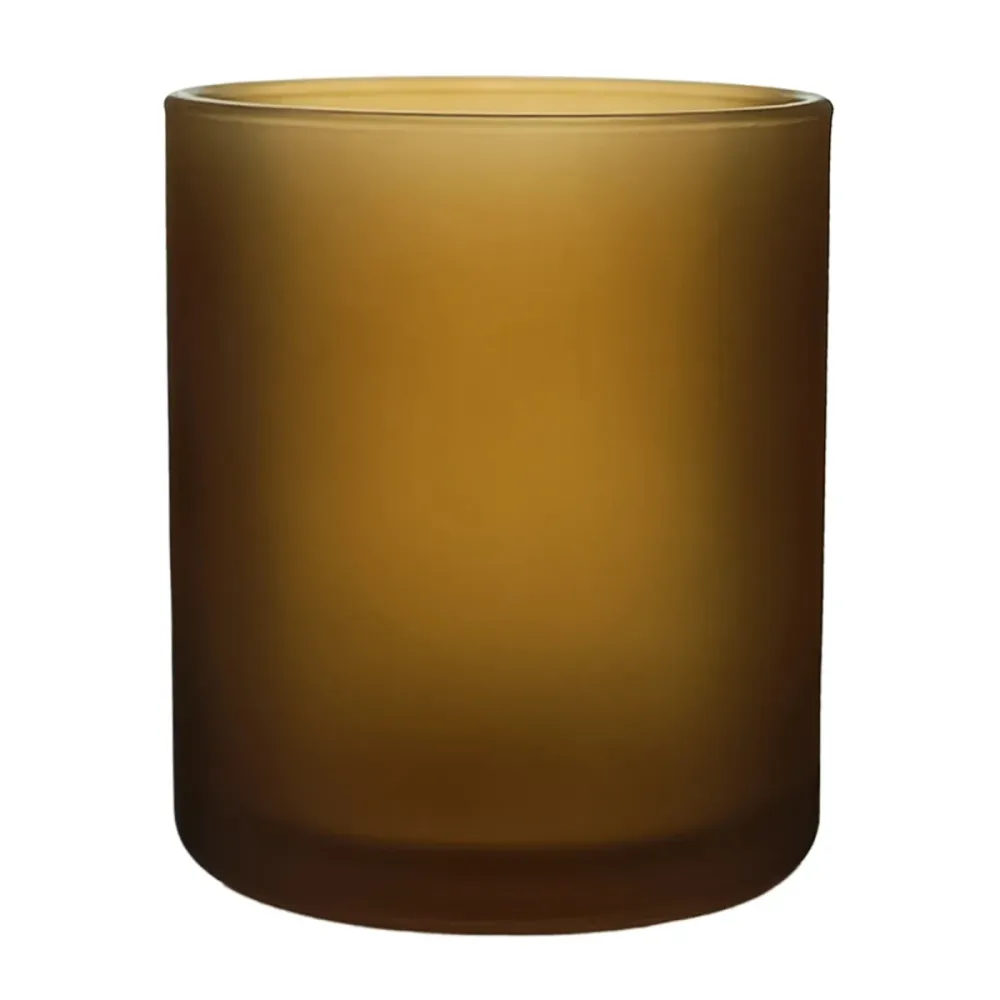 210ml - Mónaco Vaso de vidrio para velas - Ámbar Satinado My Store