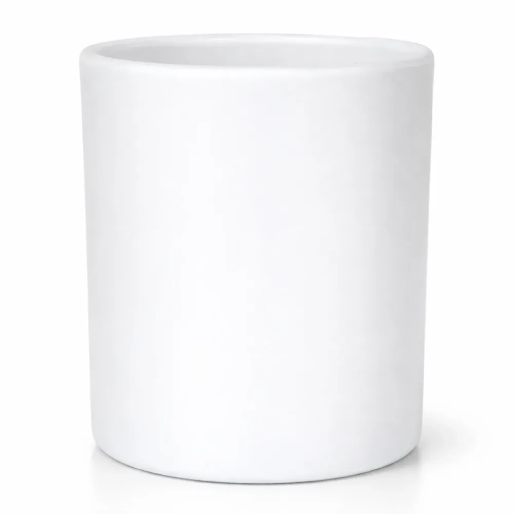 210ml - Mónaco Vaso de vidrio para velas - Blanco Mate My Store