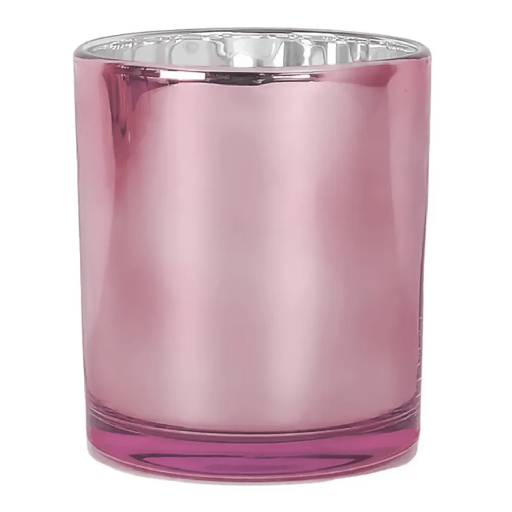 210ml - Mónaco Vaso de vidrio para velas - Rosa Metálico My Store