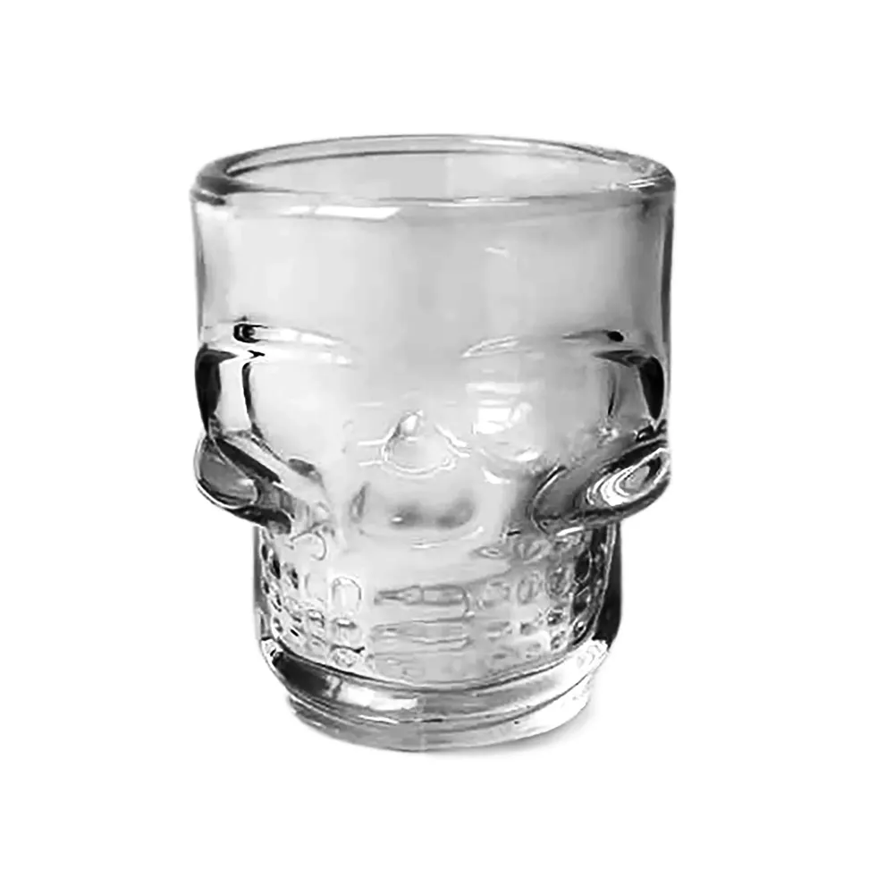 60ml - Mónaco Vaso Calavera de vidrio para velas - Transparente My Store