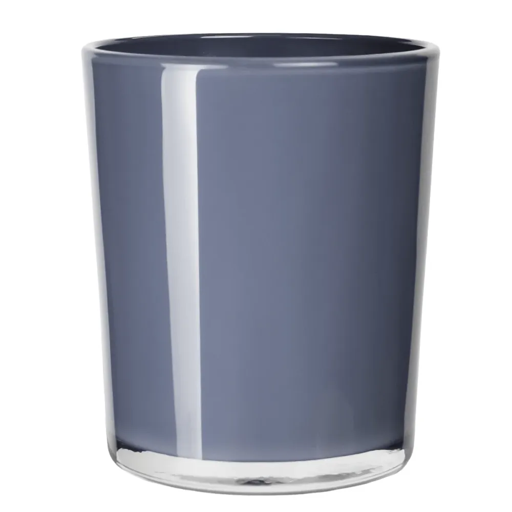 EOL - 210ml - Mónaco Vaso de Vidrio para Velas - Gris Brillante My Store