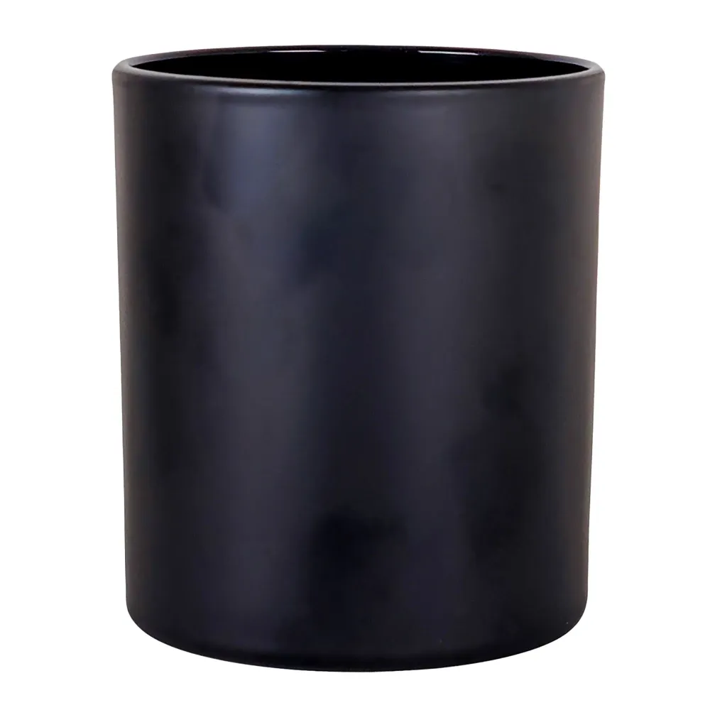 EOL - 450ml - Mónaco Vaso de vidrio para velas - Frasco Negro Mate My Store