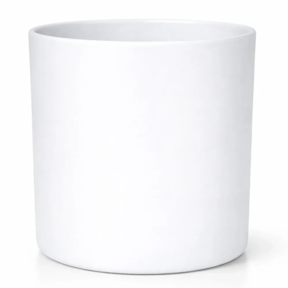 EOL - 450ml - Mónaco Vaso de vidrio para velas - Frasco Blanco Mate My Store