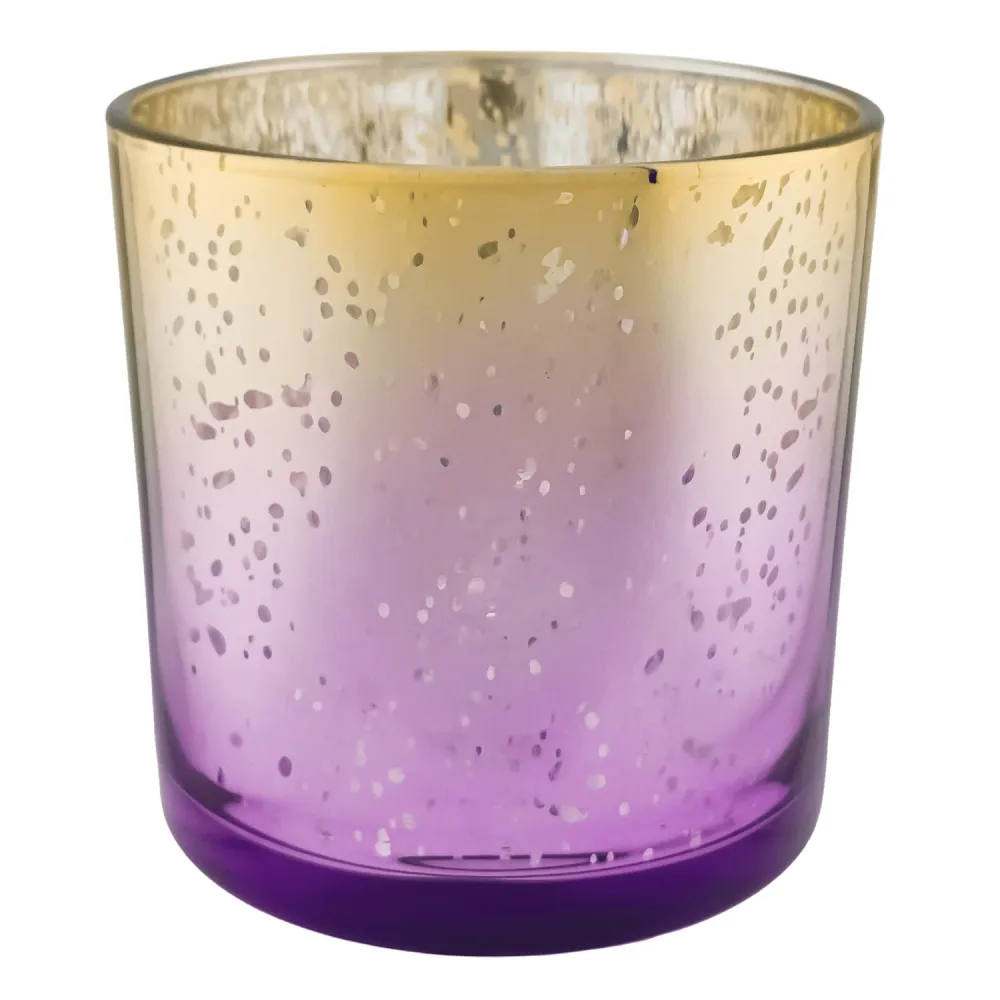 EOL - 560ml - Mónaco Vaso de vidrio para velas - Dorado / Morado My Store