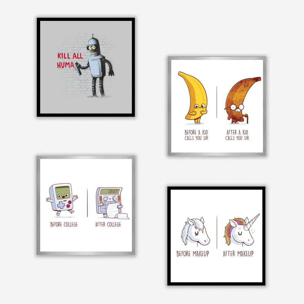 Before After Sir Art Print Naolito